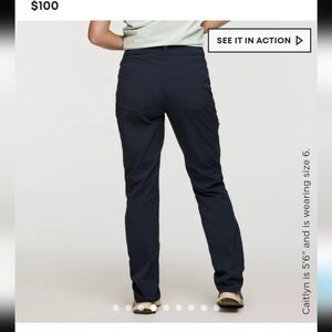 Cotopaxi Coraje Tech Pant Carbon Blue Navy Size 10 Fits Small